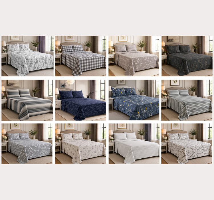 9900 Printed 4pc Sheet Set - Assorted