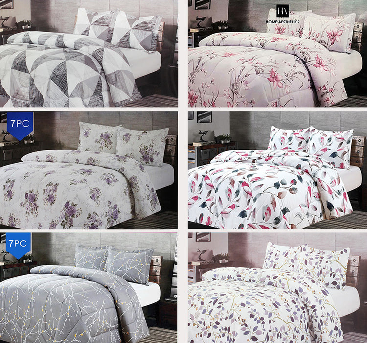 Bed in a Bag (7pc Printed Comforter)