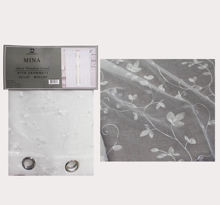 Mina Sheer Embroidery Curtain