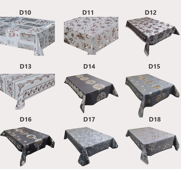 Patterned Plastic Tablecloth