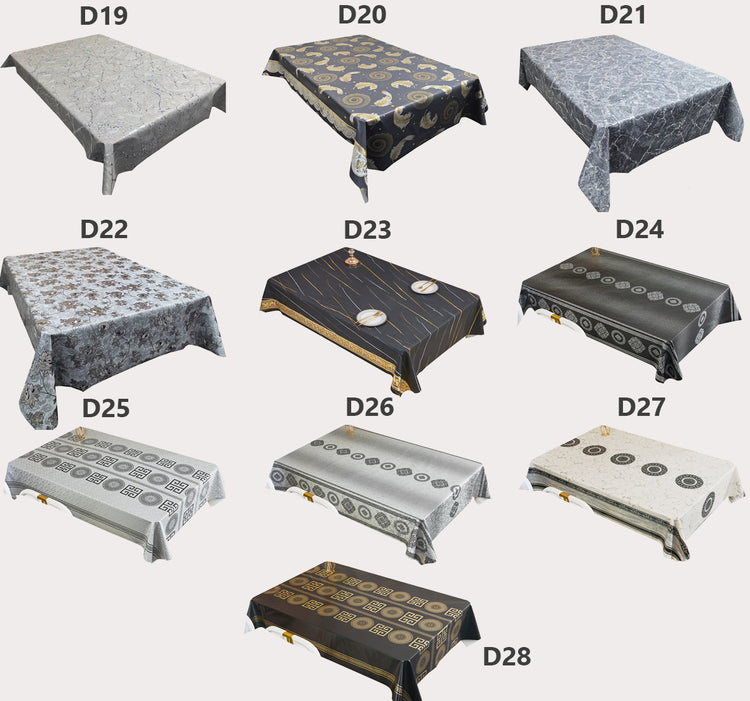 Patterned Plastic Tablecloth