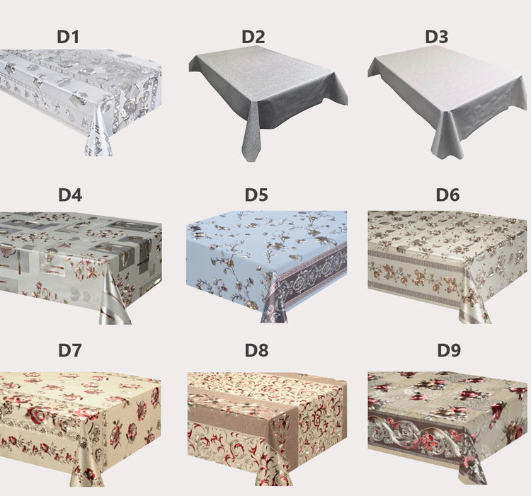 Patterned Plastic Tablecloth