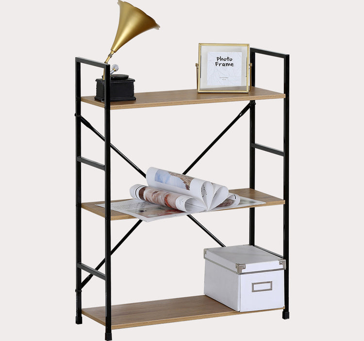 3 Tier Metal Shelf w/ Wooden boards