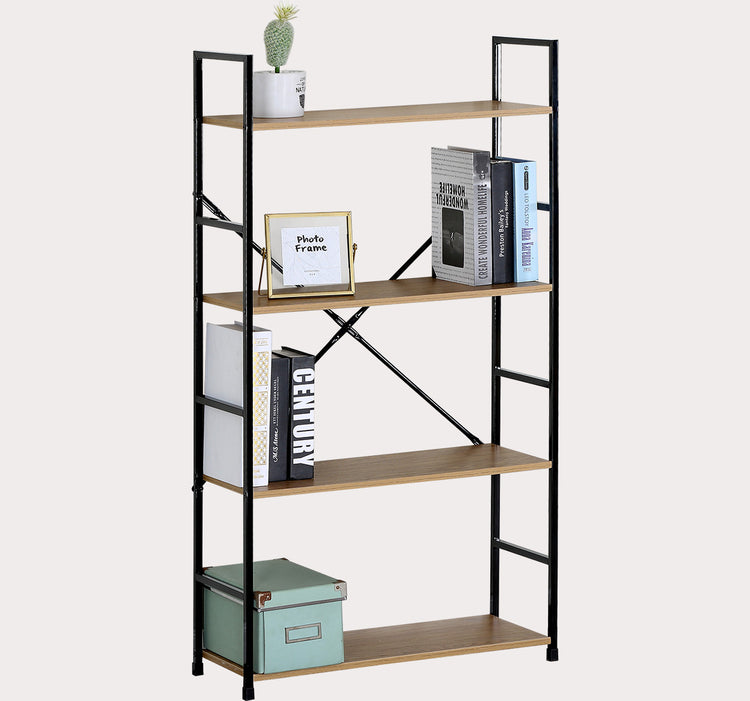 4 Tier Metal Shelf w/ Wooden boards