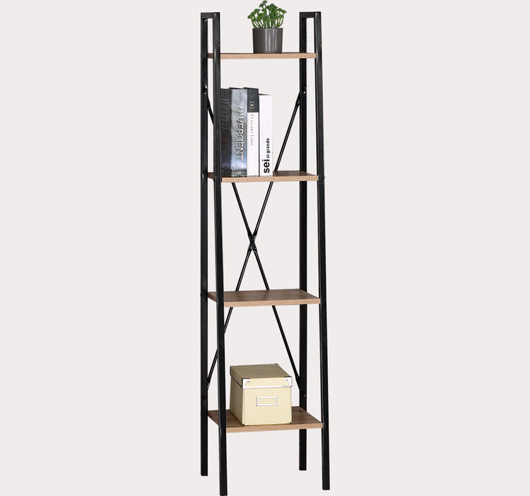 4 Tier Wood Ladder Shelf