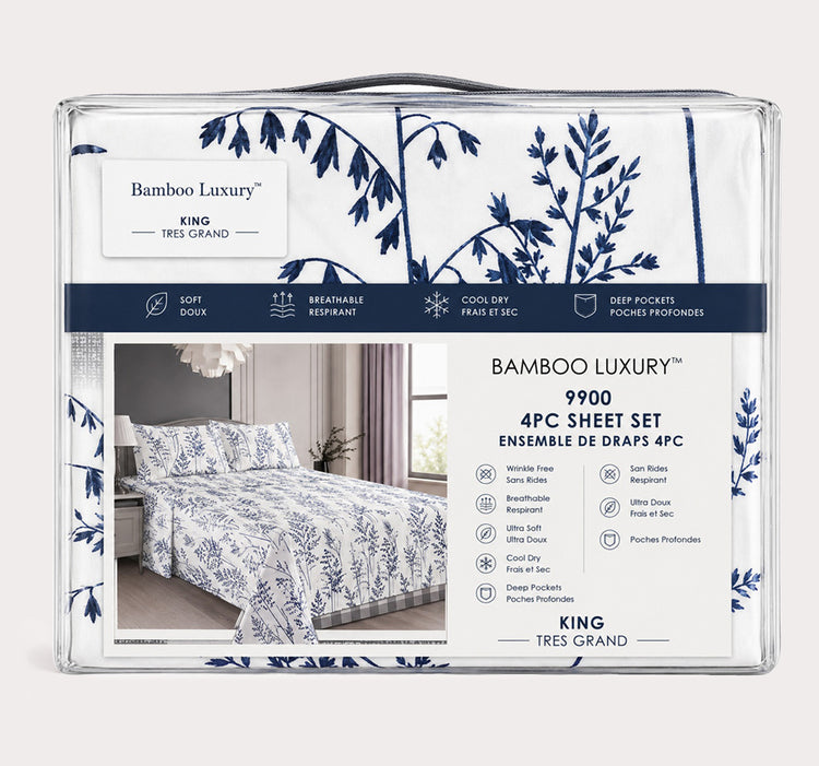 9900 Printed 4pc Sheet Set-D1