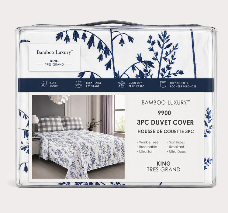 9900 Printed 3pc Duvet Cover-D1