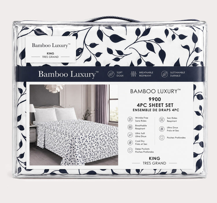 9900 Printed 4pc Sheet Set-D12