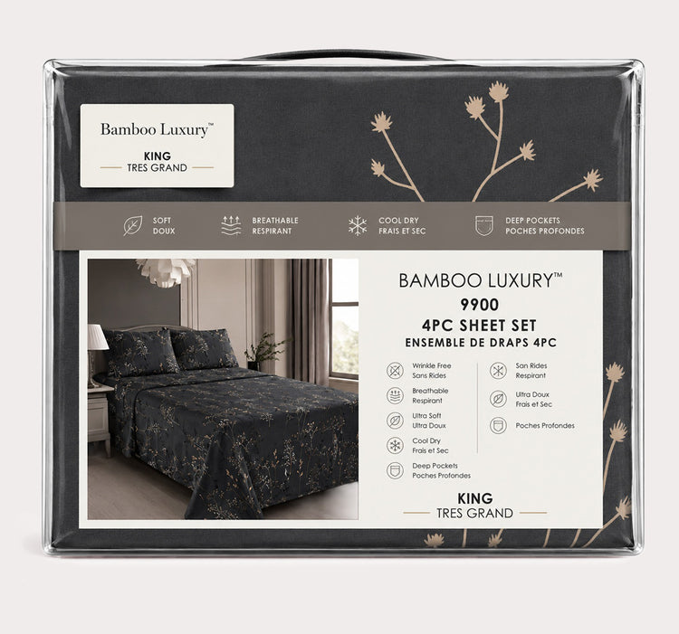 9900 Printed 4pc Sheet Set-D4