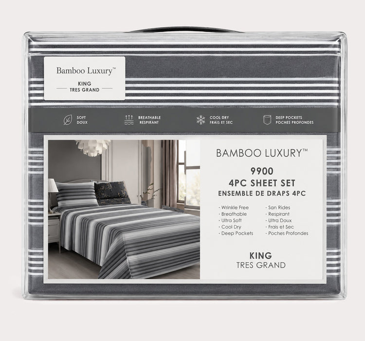 9900 Printed 4pc Sheet Set-D5