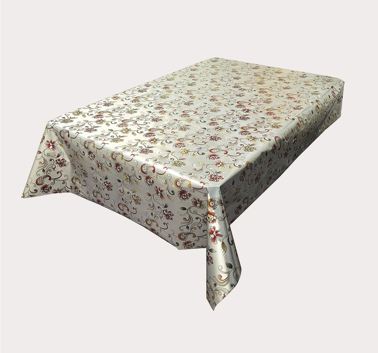 Patterned Plastic Tablecloth- D80
