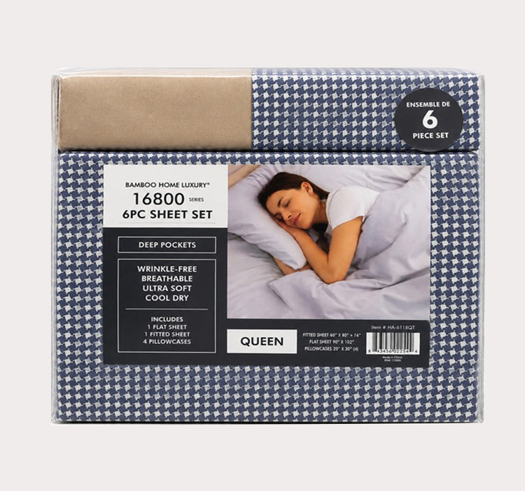 16800 Printed 6pc Sheet Set