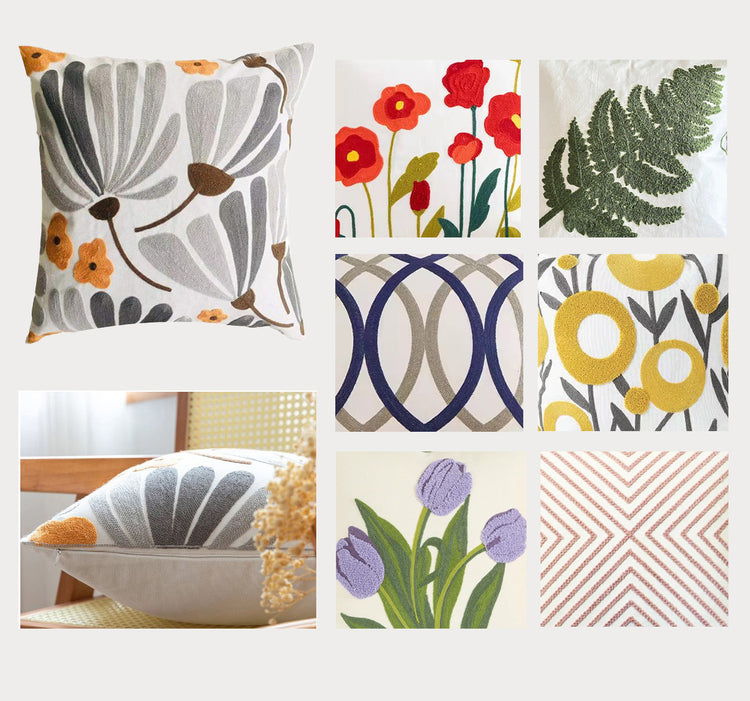 Embroidery Cushion Cover