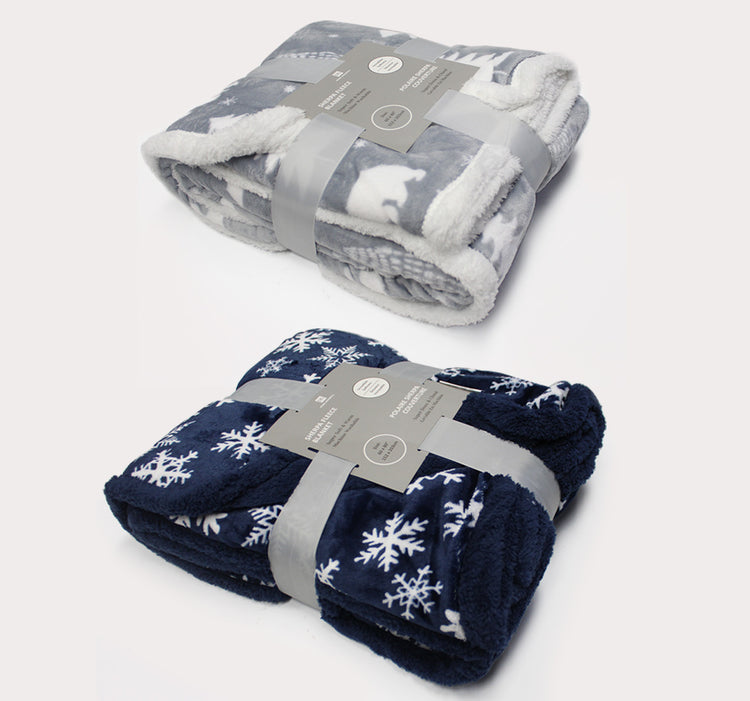 Sherpa Fleece Blanket 60x80"