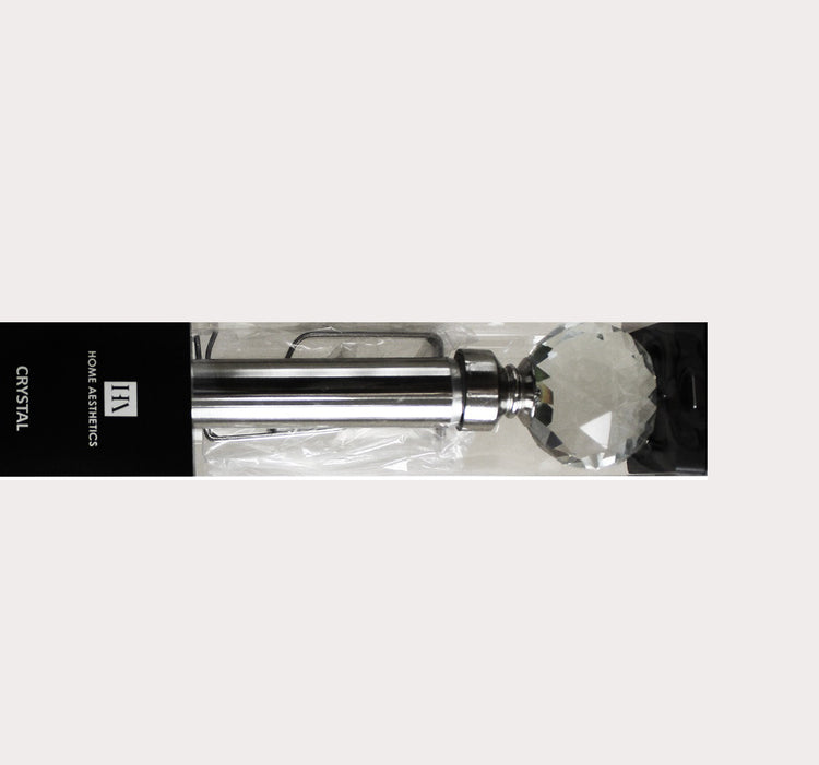 Crystal Finials Premium Curtain Rod