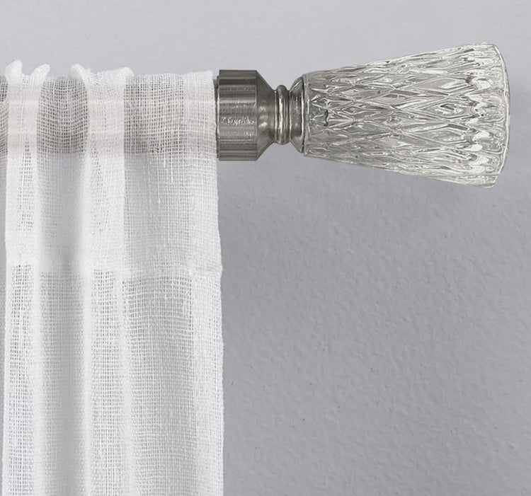 Crystal Finial Premium Curtain Rod