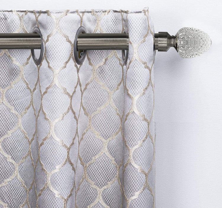 Crystal Finial Premium Curtain Rod