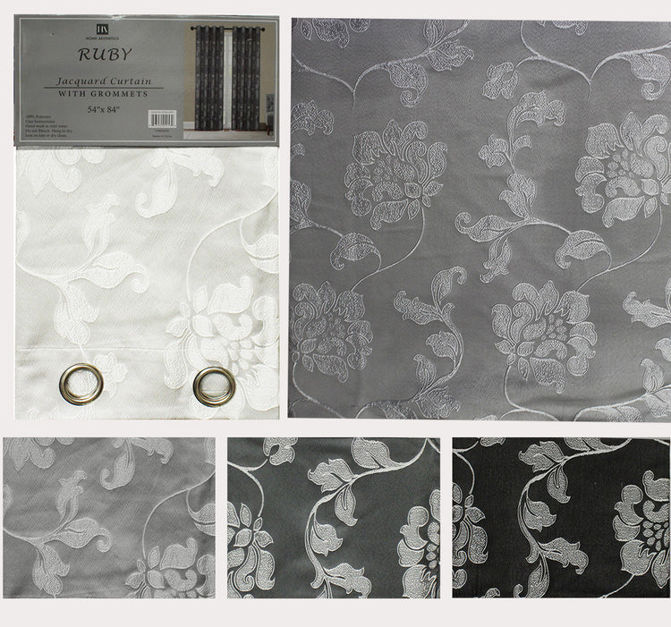 Ruby Jacquard Curtain