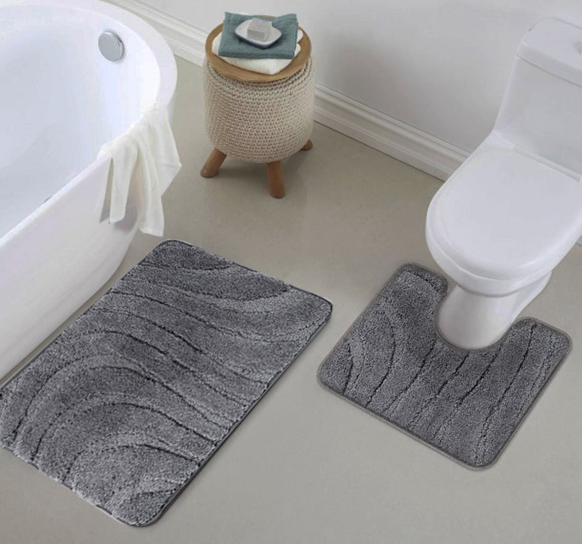 Alexandra 2pc Bath Mat – Home Aesthetics