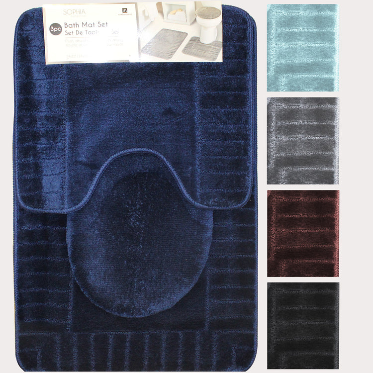Sophia 3pc Jumbo Bath Mat