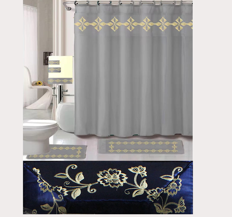Hannah 18pc embroidery Bath Mat