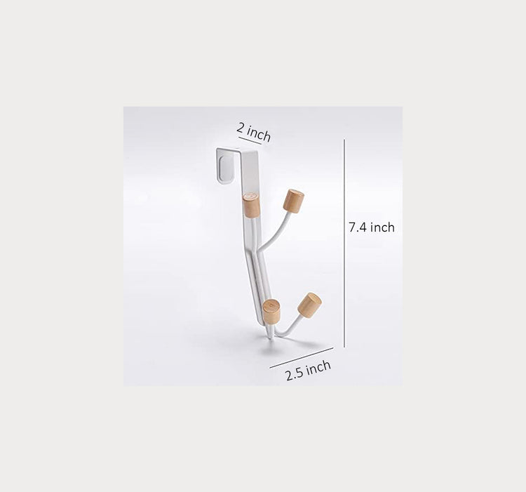 Over the door hooks w/ bamboo ends