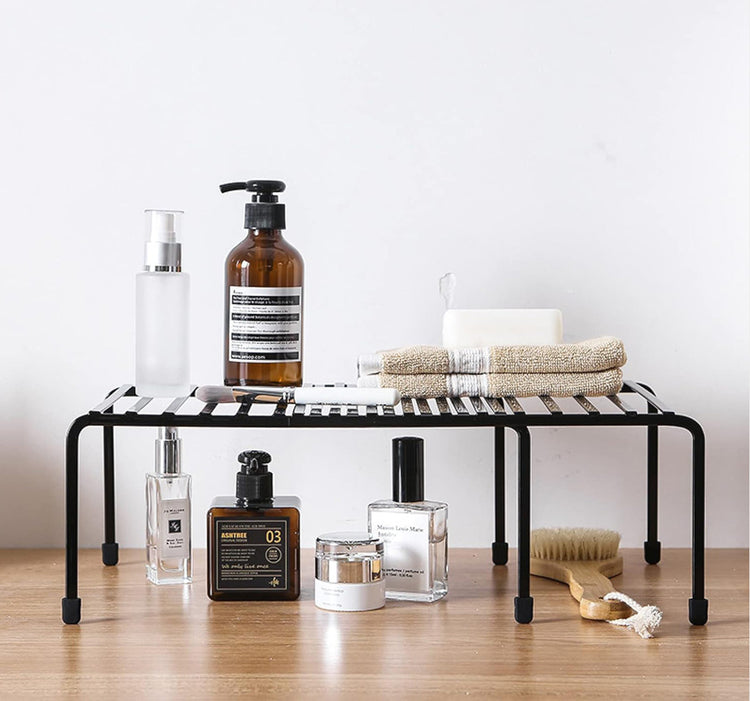 Expandable Cabinet Storage Shelf Rack