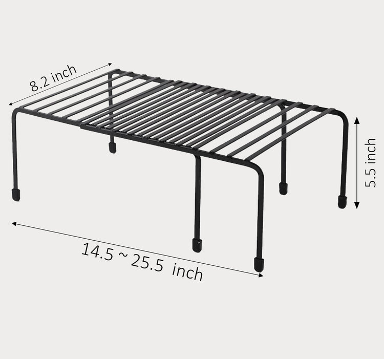 Expandable Cabinet Storage Shelf Rack