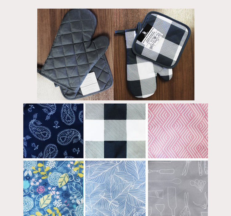 2pc Oven Mitt & Pot Holder Set