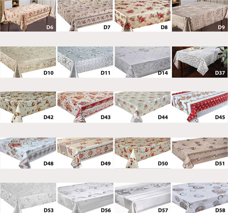 Patterned Plastic Tablecloth