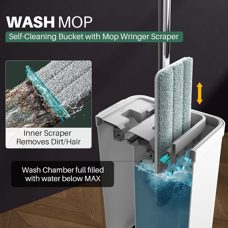 Mop and Bucket with Wringer Set