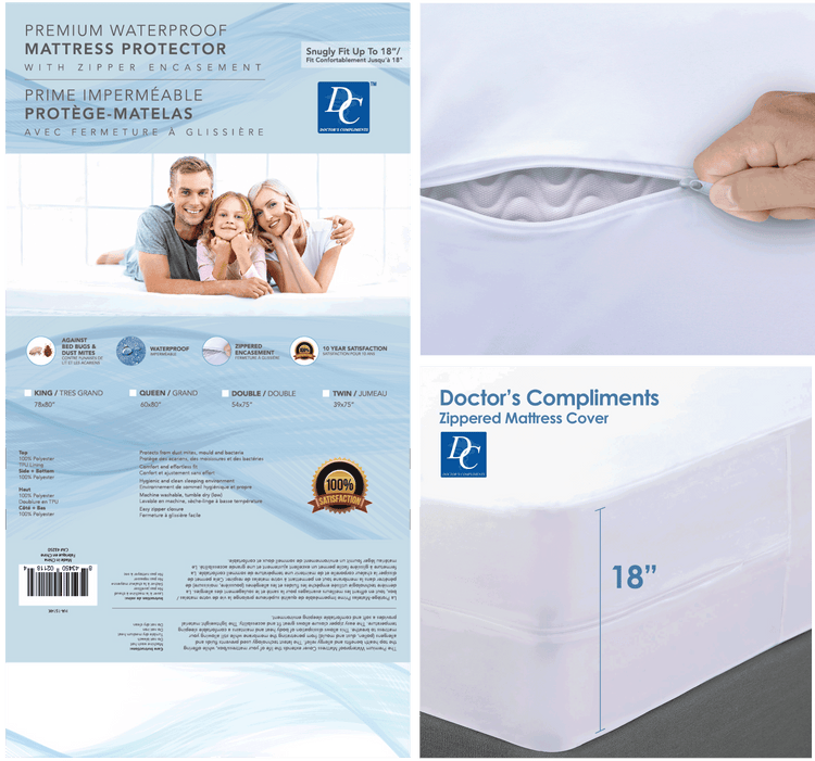 Waterproof Premium Mattress Protector with Zipper