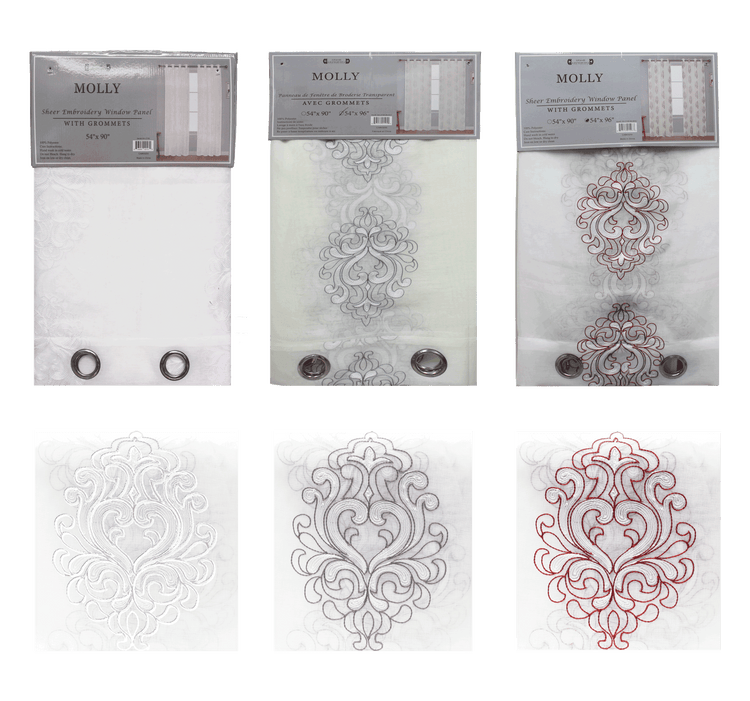 Molly Sheer Embroidery Curtain