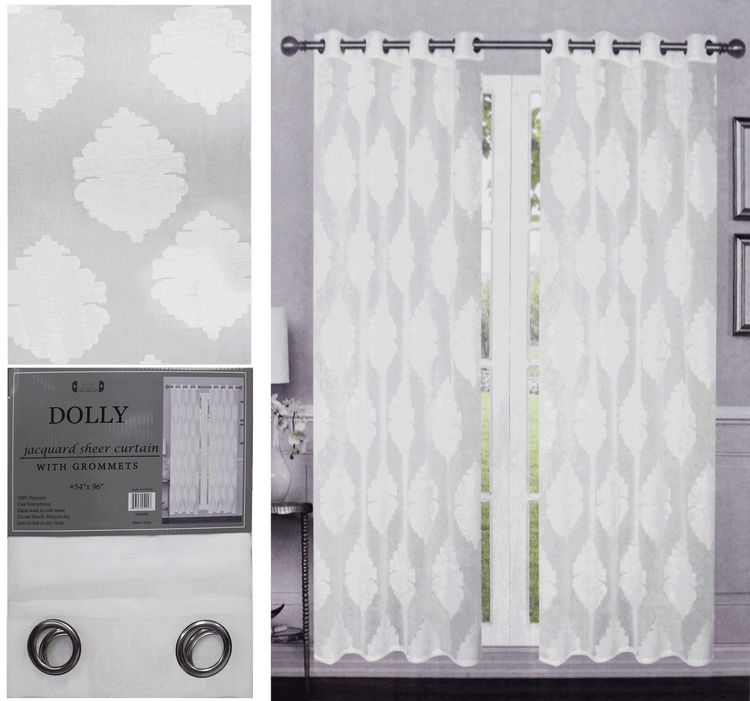 Dolly Jacquard Sheer Curtain