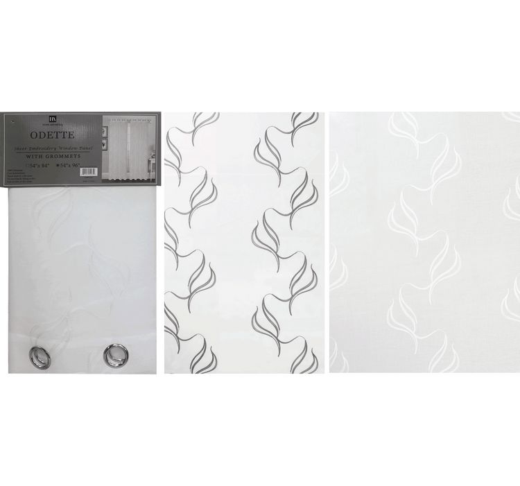 Odette Sheer Embroidery Curtain