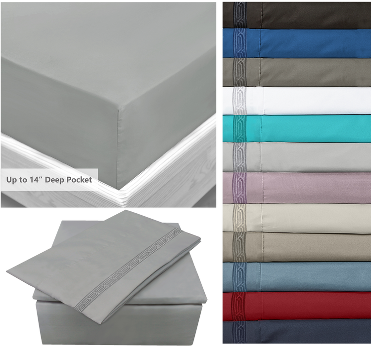 9990 Solid 4pc Sheet Set - Assorted