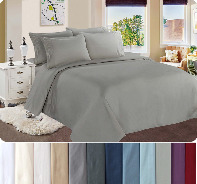 Solid 6pc Sheet Set