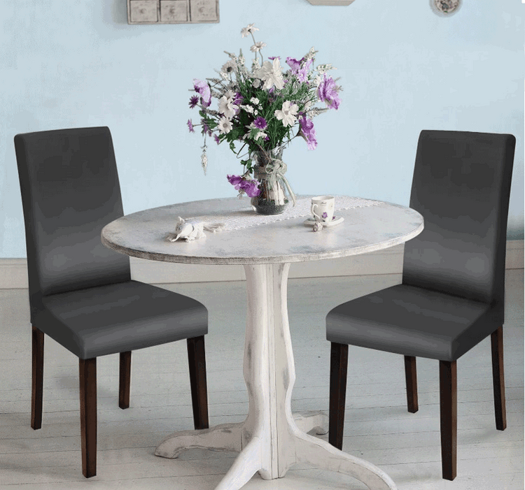Leather Stretchy Dining Chair Furniture Cover