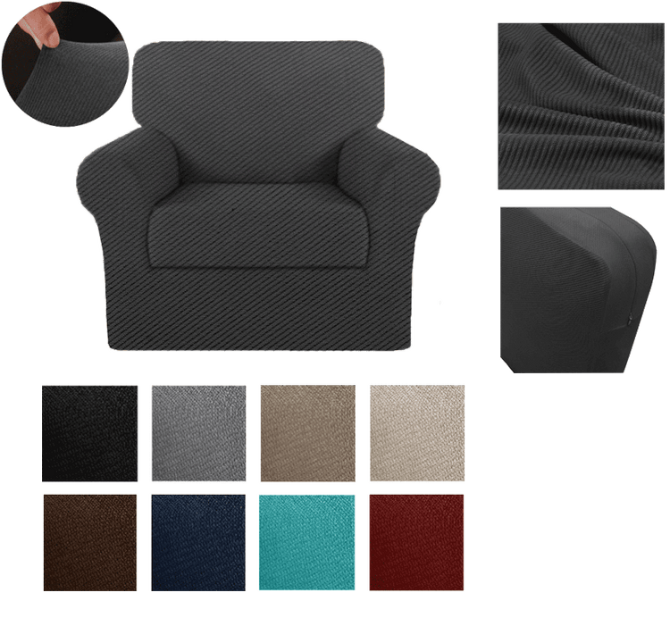 STRIPE PATTERN Stretchy Box Cushion Sofa Cover
