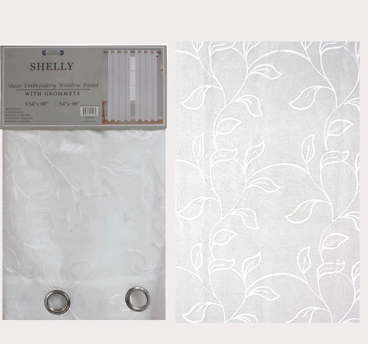 Shelly Sheer Embroidery Curtain