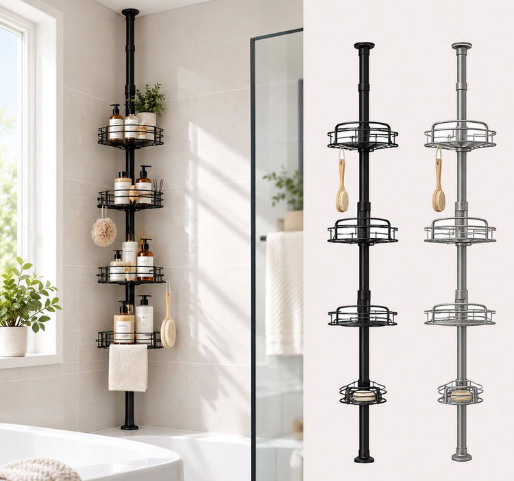 4 Tier Shower Caddy (stainless steel Baskets)