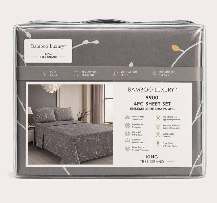 9900 Printed 4pc Sheet Set-D3