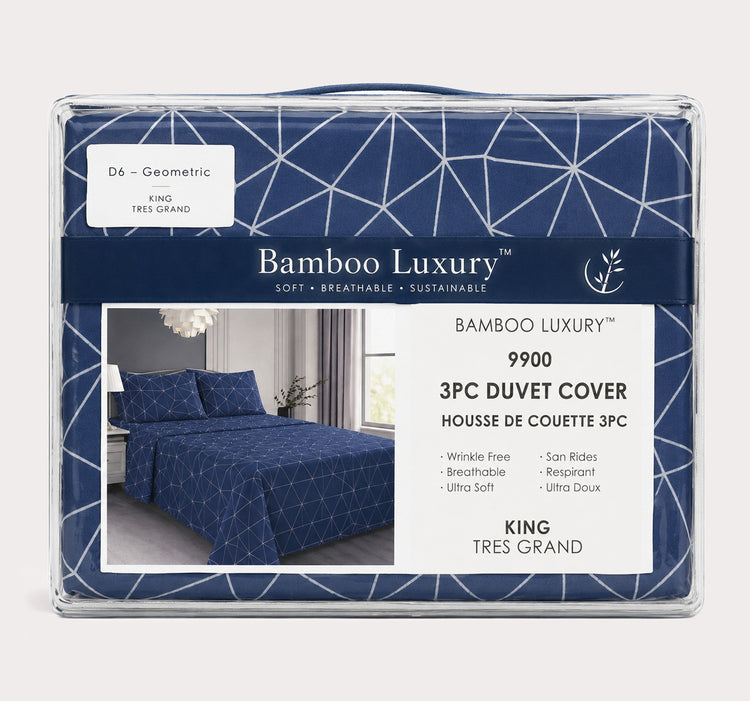 9900 Printed 3pc Duvet Cover-D6