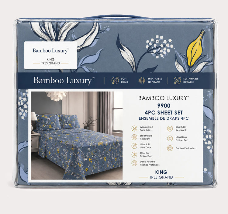 9900 Printed 4pc Sheet Set-D7