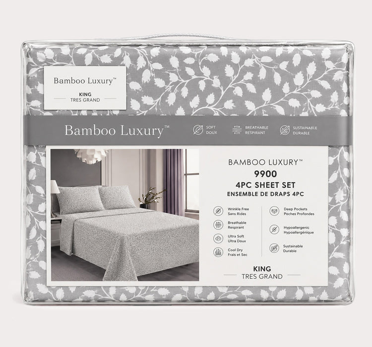 9900 Printed 4pc Sheet Set-D9