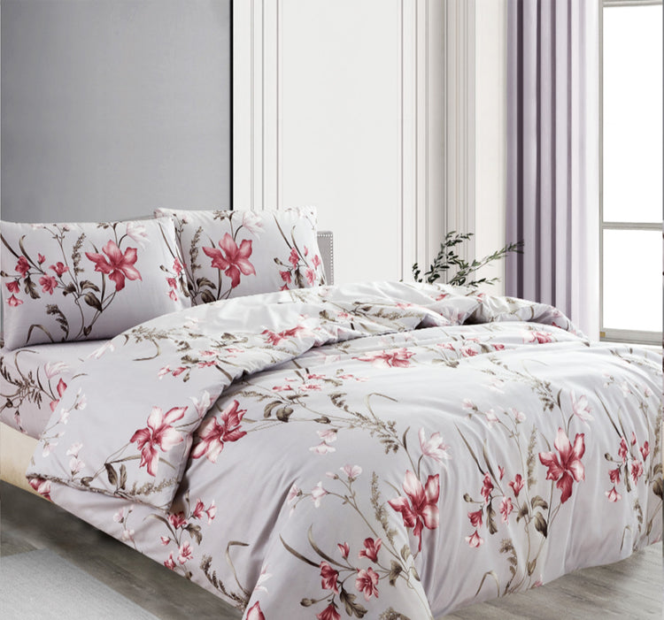 Printed 4pc Duvet Cover Set