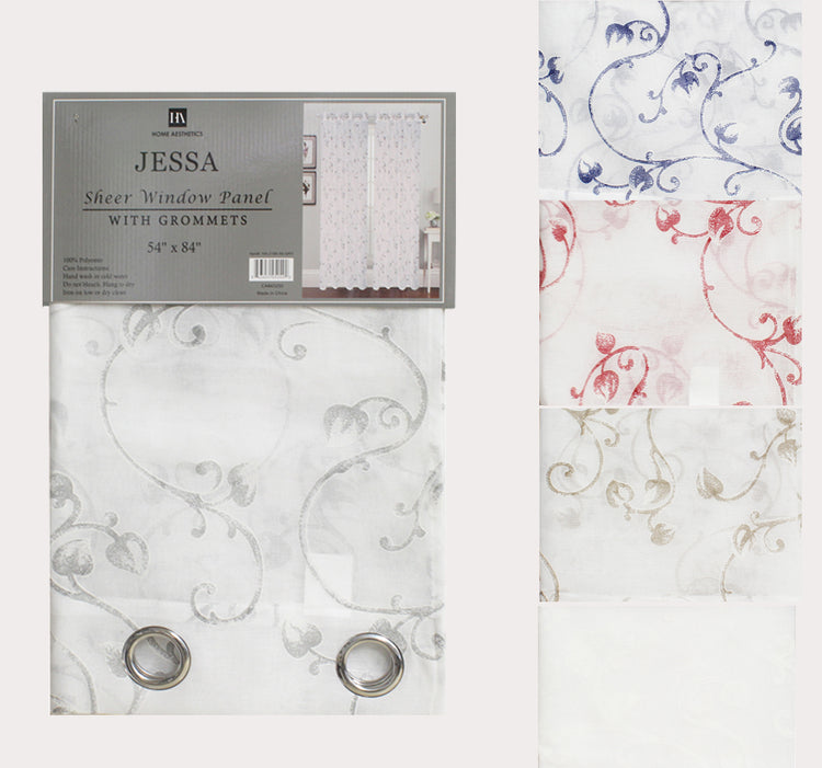 Jessa Sheer Embroidery Curtain