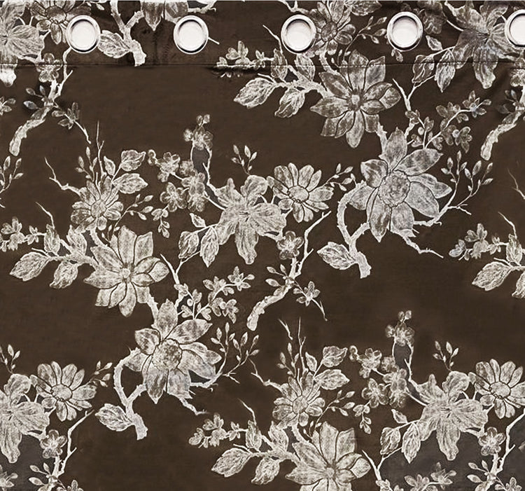 Liv Velvet Foil Printed Curtain 90"