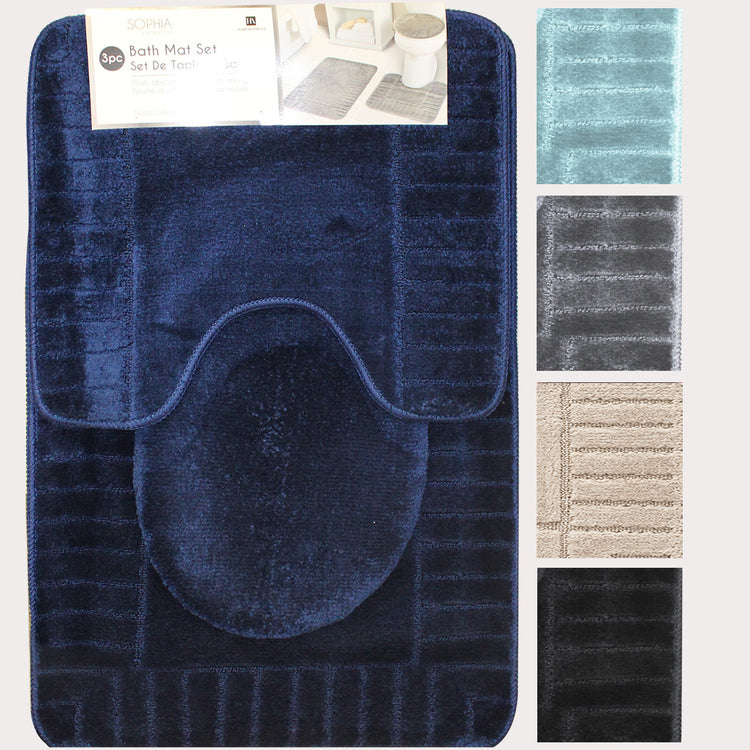 Sophia 3pc Jumbo Bath Mat