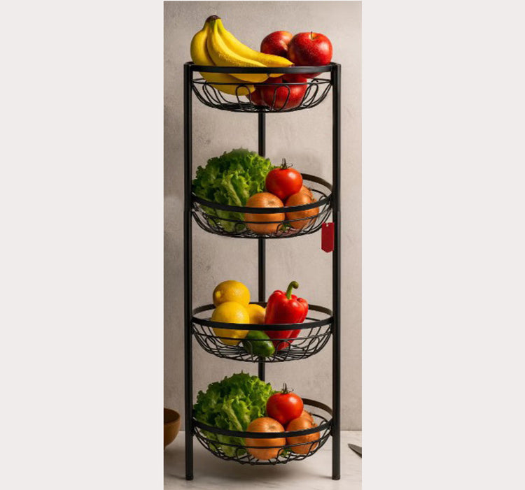 Multipurpose 4 tier basket stand
